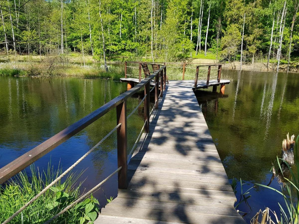 Osada Skoczkowo Komfortowe Domki Z Jacuzzi Nad Jeziorem- Sauna- Balia- Prywatny Staw Wedkarski Podiazy Eksteriør bilde