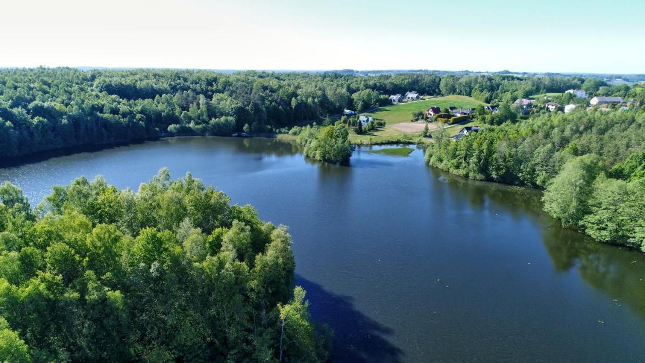 Osada Skoczkowo Komfortowe Domki Z Jacuzzi Nad Jeziorem- Sauna- Balia- Prywatny Staw Wedkarski Podiazy Eksteriør bilde