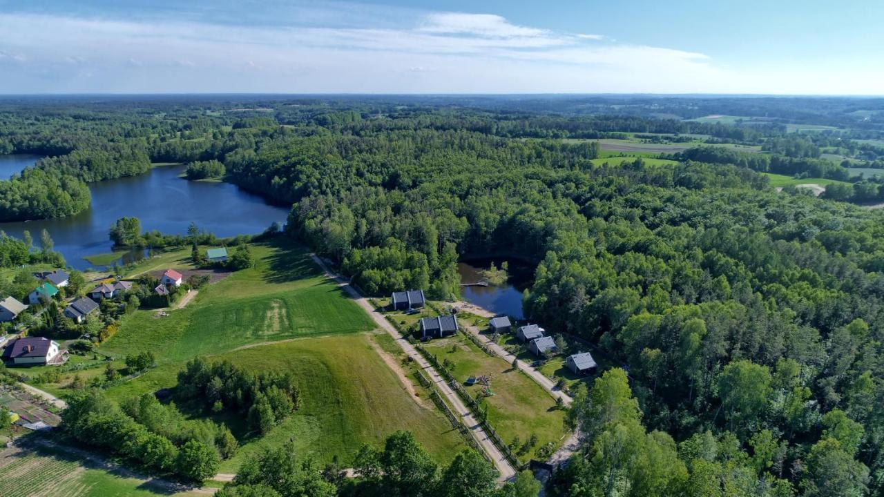 Osada Skoczkowo Komfortowe Domki Z Jacuzzi Nad Jeziorem- Sauna- Balia- Prywatny Staw Wedkarski Podiazy Eksteriør bilde
