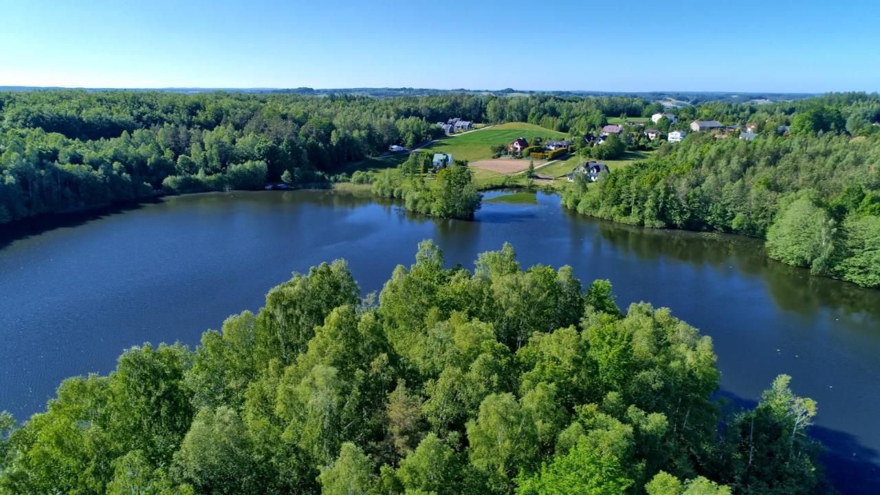 Osada Skoczkowo Komfortowe Domki Z Jacuzzi Nad Jeziorem- Sauna- Balia- Prywatny Staw Wedkarski Podiazy Eksteriør bilde